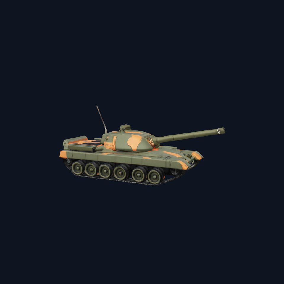 Camo Battle Tank model pack